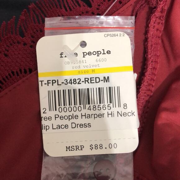 Free People Harper Lace Halter Minidress Medium NWT - Picture 7 of 11